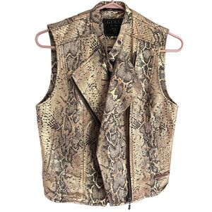 Guess Tan Snakeskin Vest